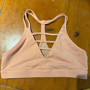 Active USA Coral Strappy Sports Bra